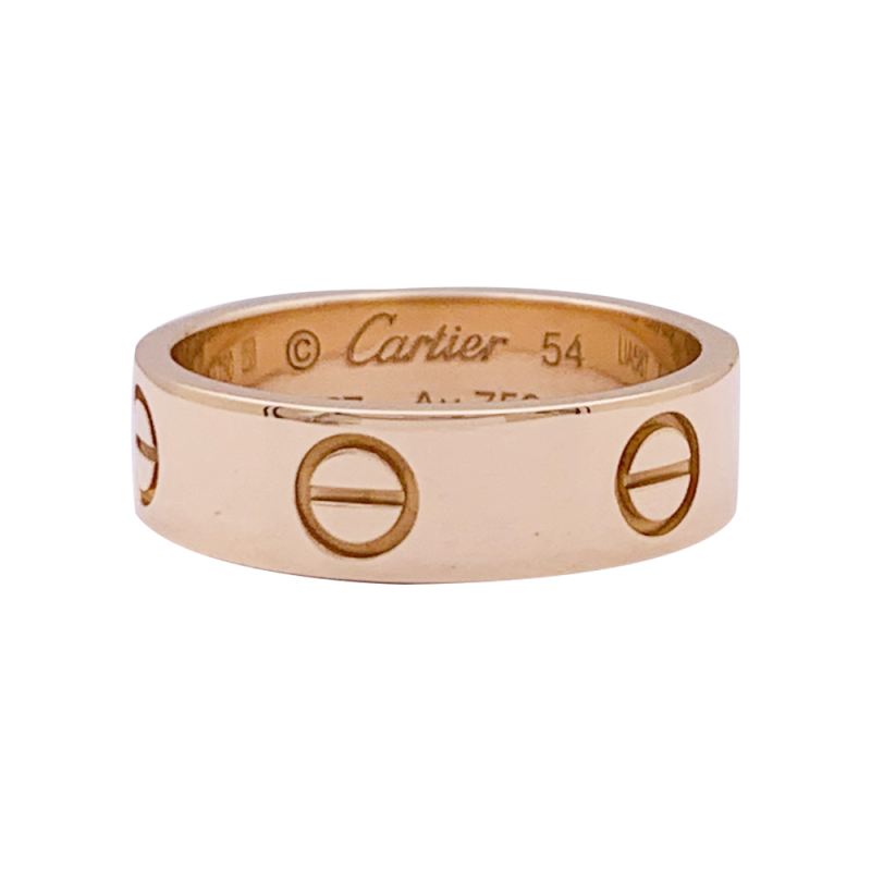 Bague Cartier, “Love”, or rose.