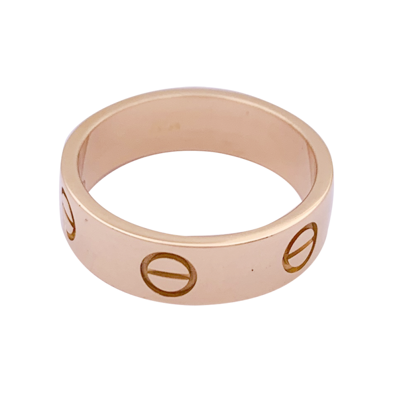 Bague Cartier, “Love”, or rose.