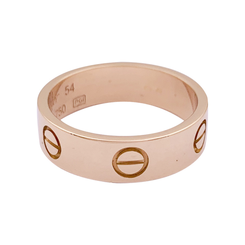 Bague Cartier, “Love”, or rose.