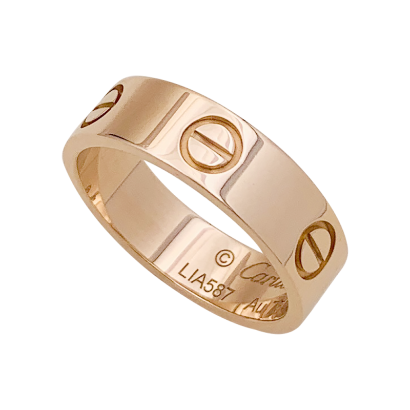 Bague Cartier, “Love”, or rose.