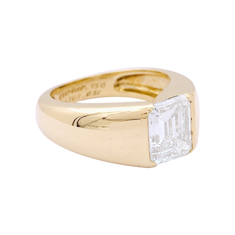 Cartier ring, gold, 2,05 carats diamond.