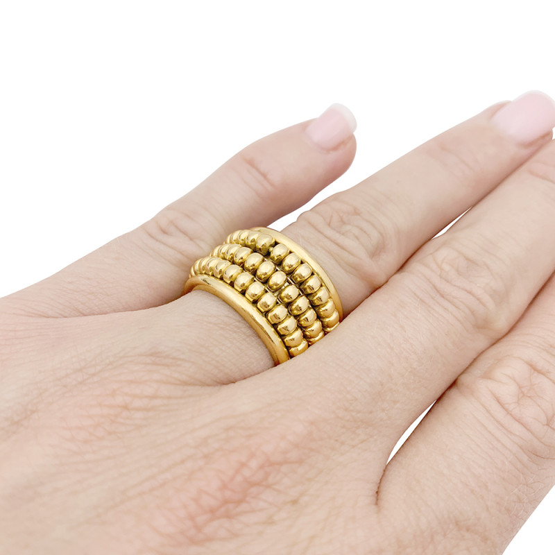 Chaumet "Abacus" ring yellow gold.