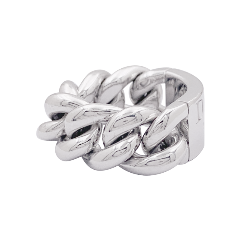 Dior white gold ring, "Gourmette" collection.