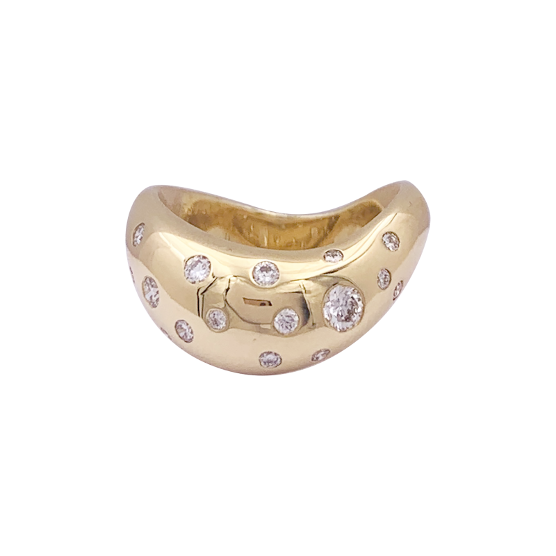 Fred gold and diamonds ring "Mouvementée".