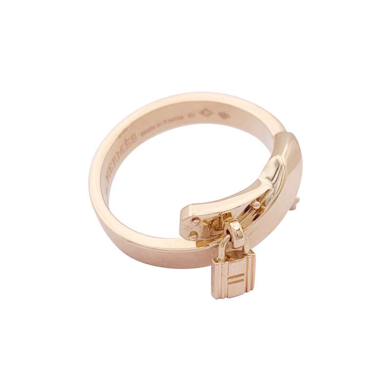 Hermès "Kelly Gavroche" ring, gold.