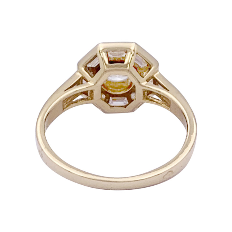 Bague Mellerio or jaune, diamants.