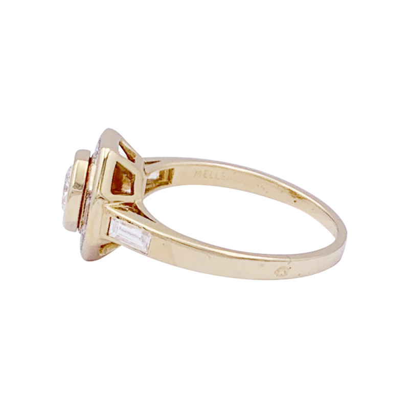 Mellerio gold and diamonds ring.