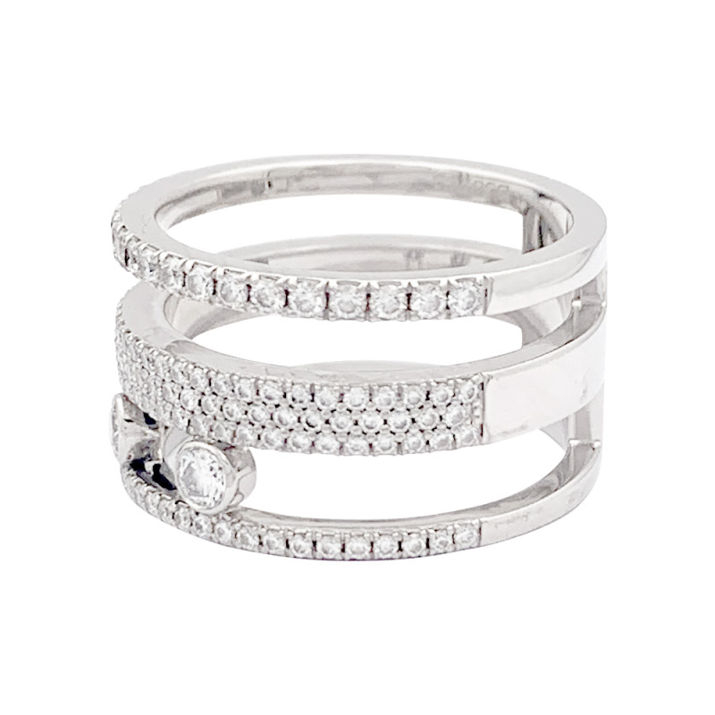 Messika ring "Move Romane" white gold, diamonds.