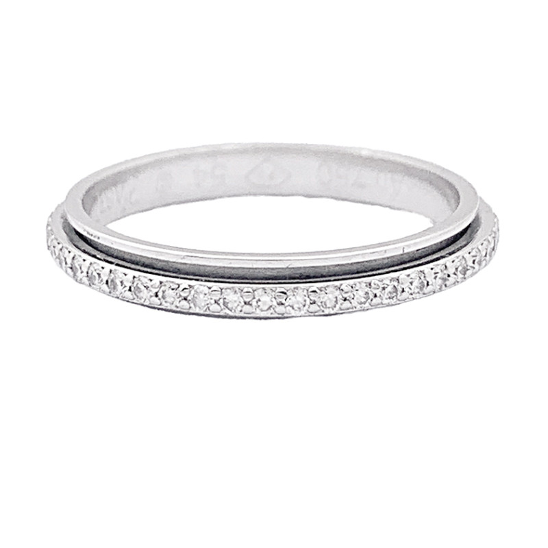 Bague Piaget "Possession" or blanc, diamants.