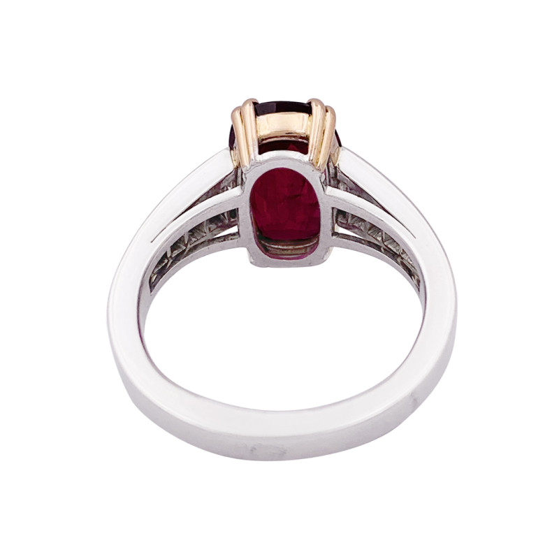 Gold, diamonds, ruby ring.