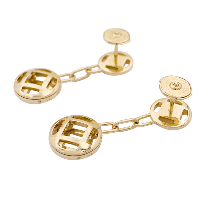 Cartier gold earrings, "Pasha" collection.