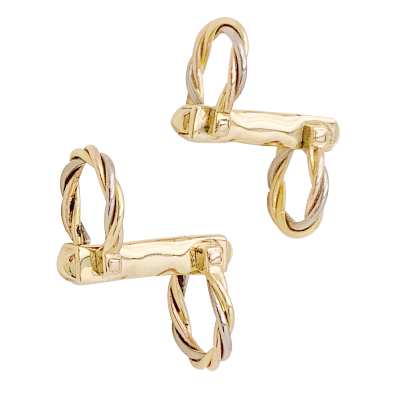 Cartier cufflinks "Trinity" gold.