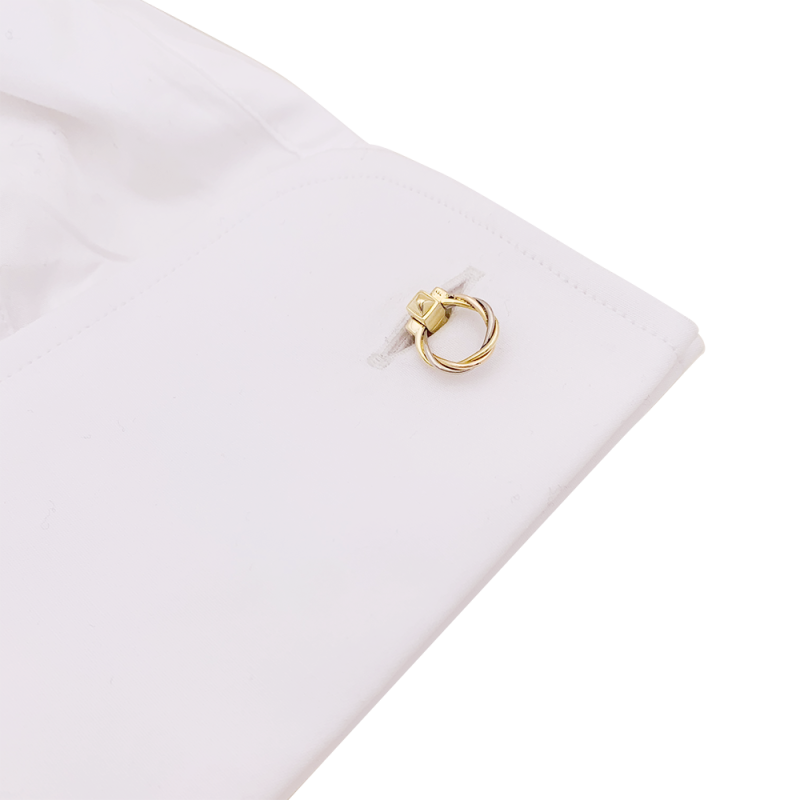 Cartier cufflinks "Trinity" gold.