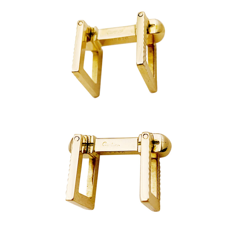 Cartier cufflinks gold.