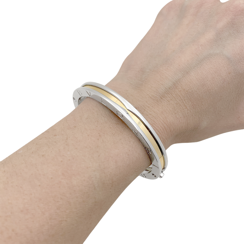 Bulgari "BZero1" bracelet, gold, steel.