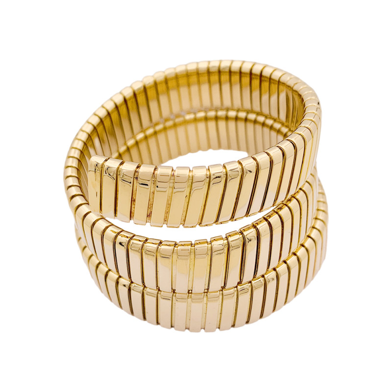 Bracelet Bulgari, "Tubogas", or jaune.