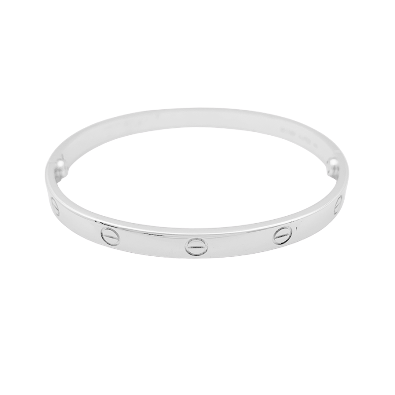 Bracelet Cartier "Love" or blanc.