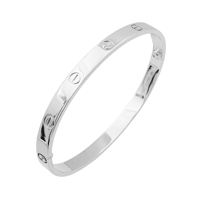 Bracelet Cartier "Love" or blanc.