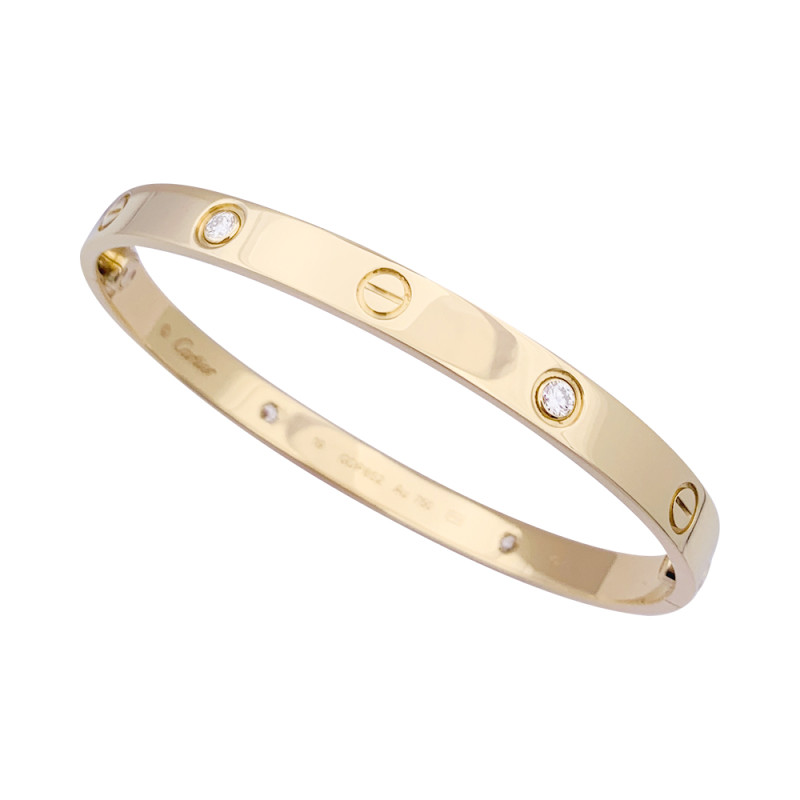 Cartier gold and diamonds bracelet