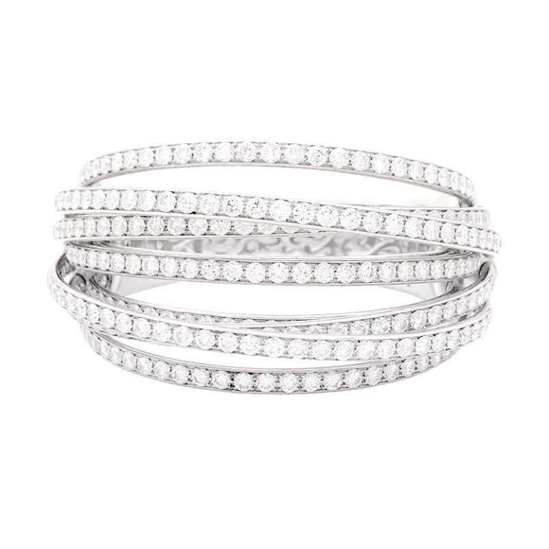 De Grisogono white gold and diamonds important bracelet, “Allegra” collection.