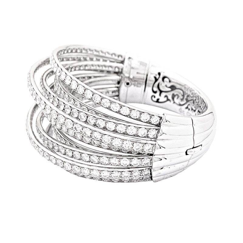 De Grisogono white gold and diamonds important bracelet, “Allegra” collection.