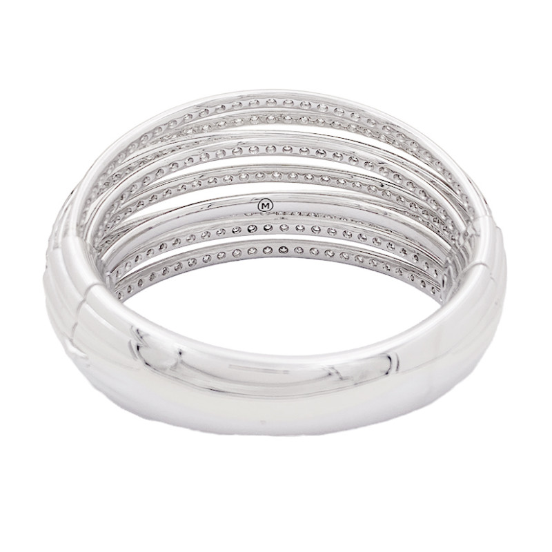 De Grisogono white gold and diamonds important bracelet, “Allegra” collection.