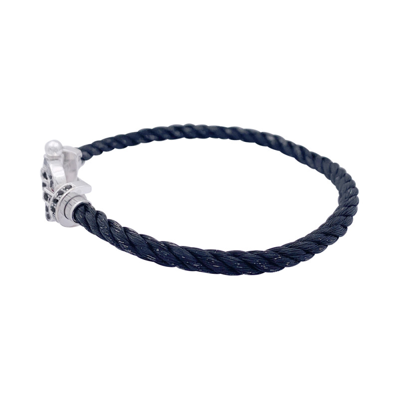 Barakà diamond-detail Rope Chain Bracelet - Farfetch