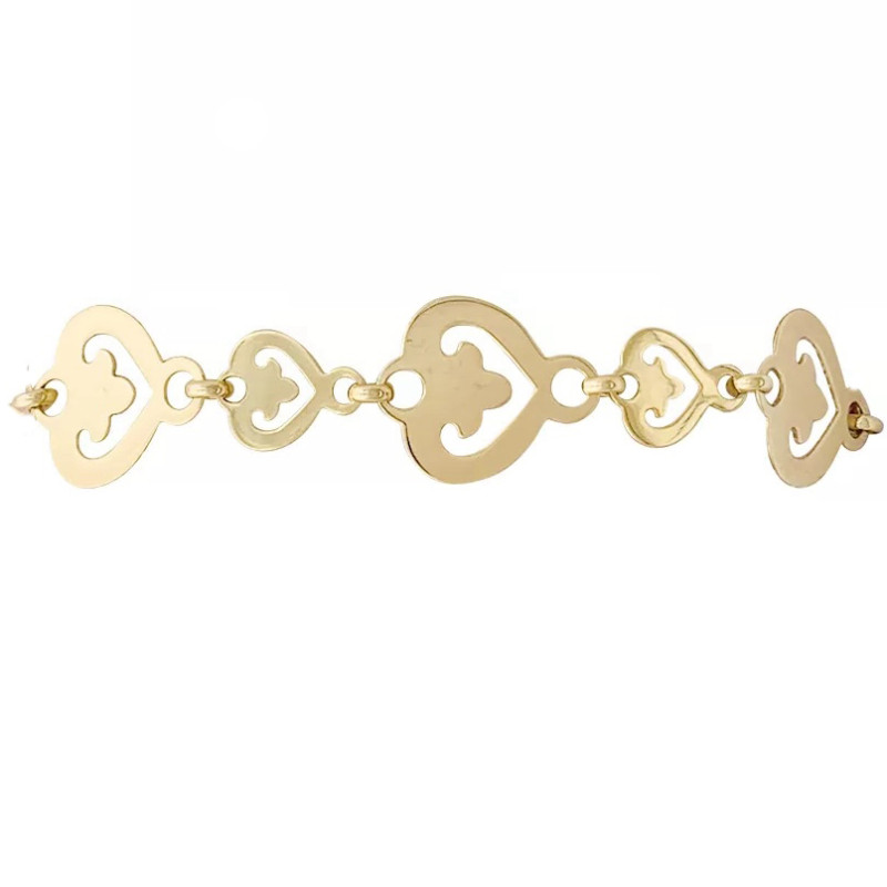 O.J. Perrin bracelet "Coeur Légende" yellow gold.