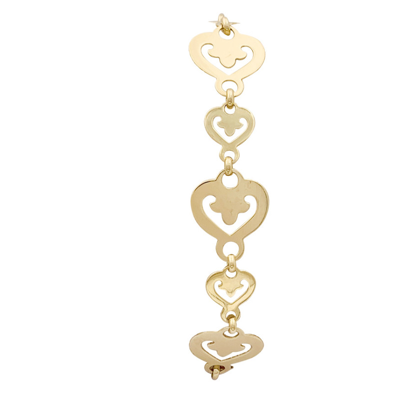 O.J. Perrin bracelet "Coeur Légende" yellow gold.