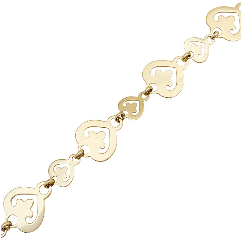 O.J. Perrin bracelet "Coeur Légende" yellow gold.