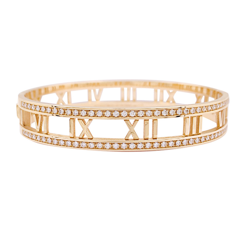 Tiffany & Co. rose gold and diamonds bracelet "Atlas".