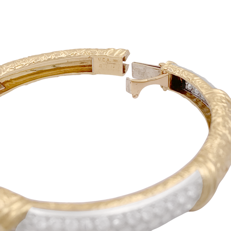 Bracelet jonc Van Cleef & Arpels, or jaune et diamants