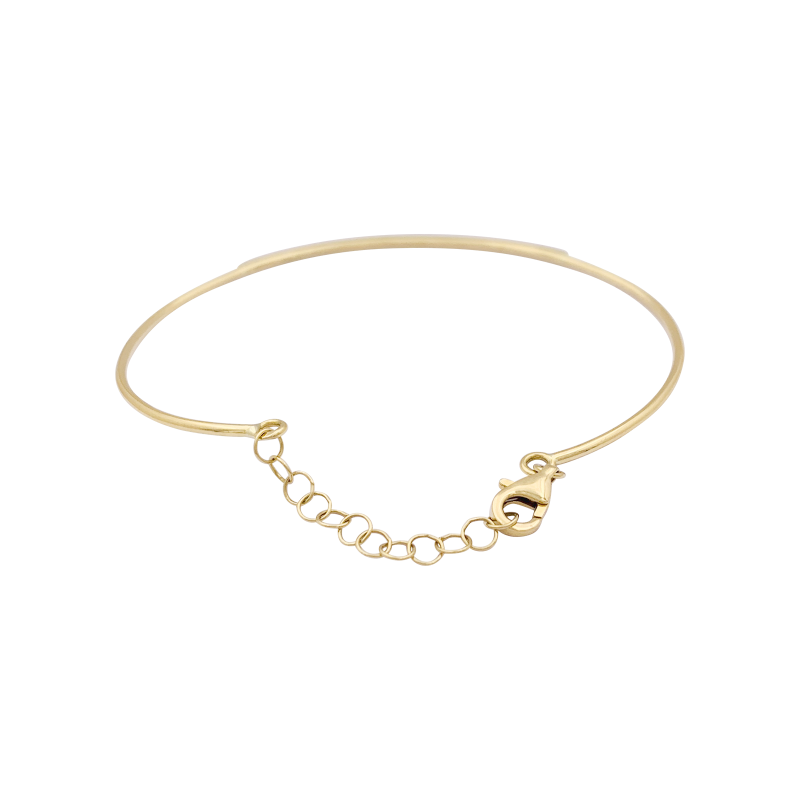 Yellow gold and diamonds bangle bracelet.