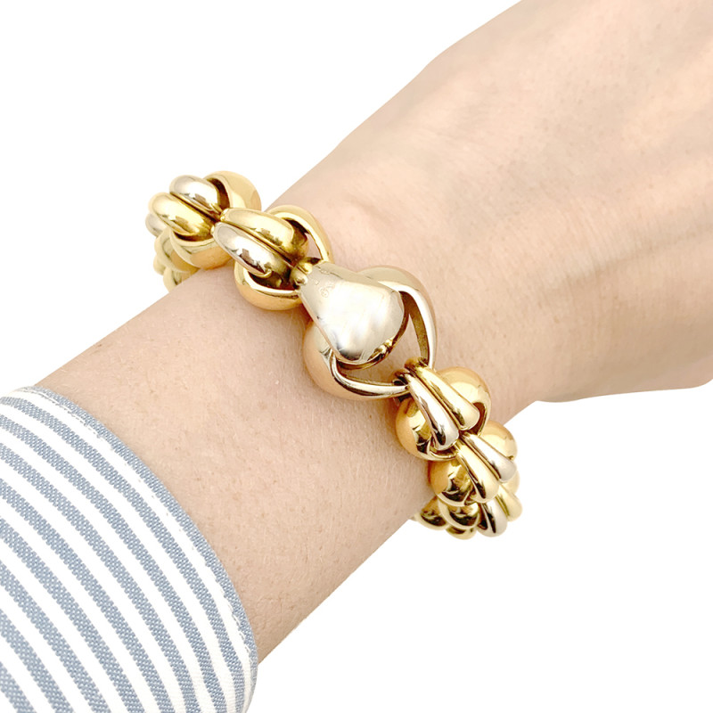 Pomellato vintage two gold bracelet.