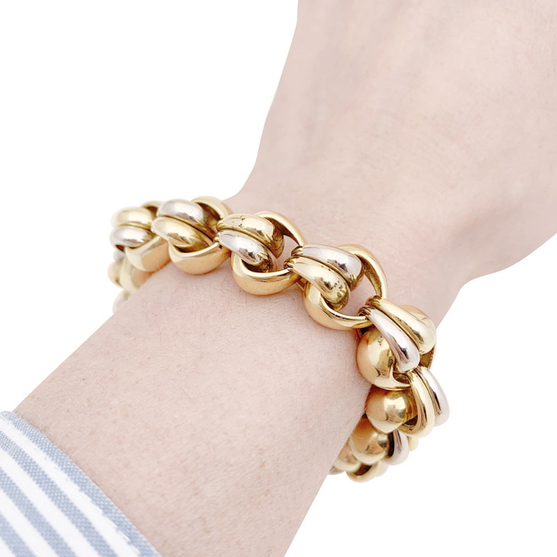 Pomellato vintage two gold bracelet.