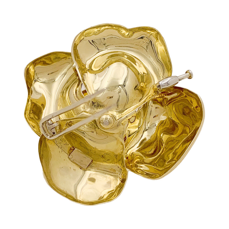 Fred brooch, yellow gold, ruby.