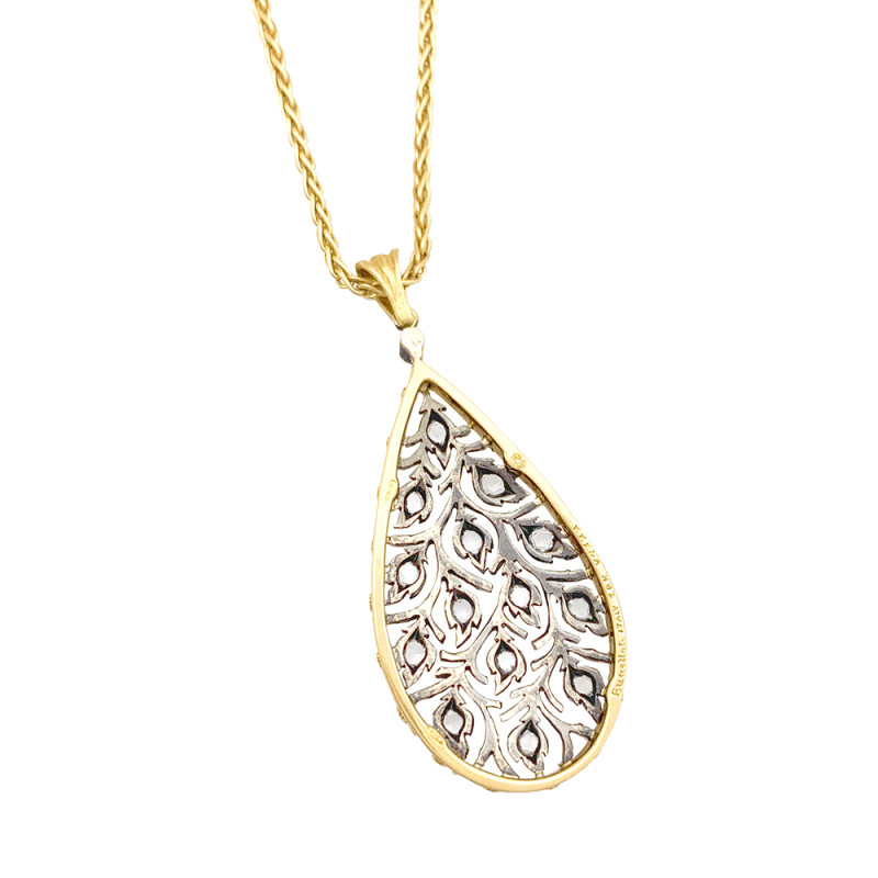 Buccellati gold and diamonds necklace "Ramage".