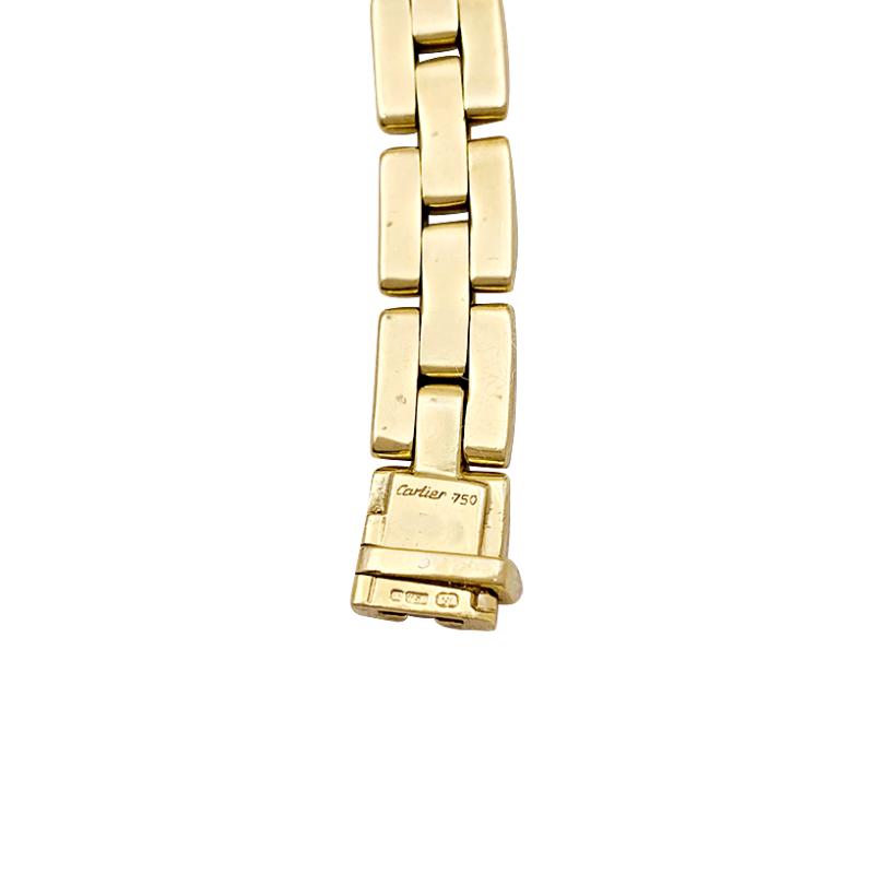 Collier Cartier, "Etrier", or jaune, diamants.