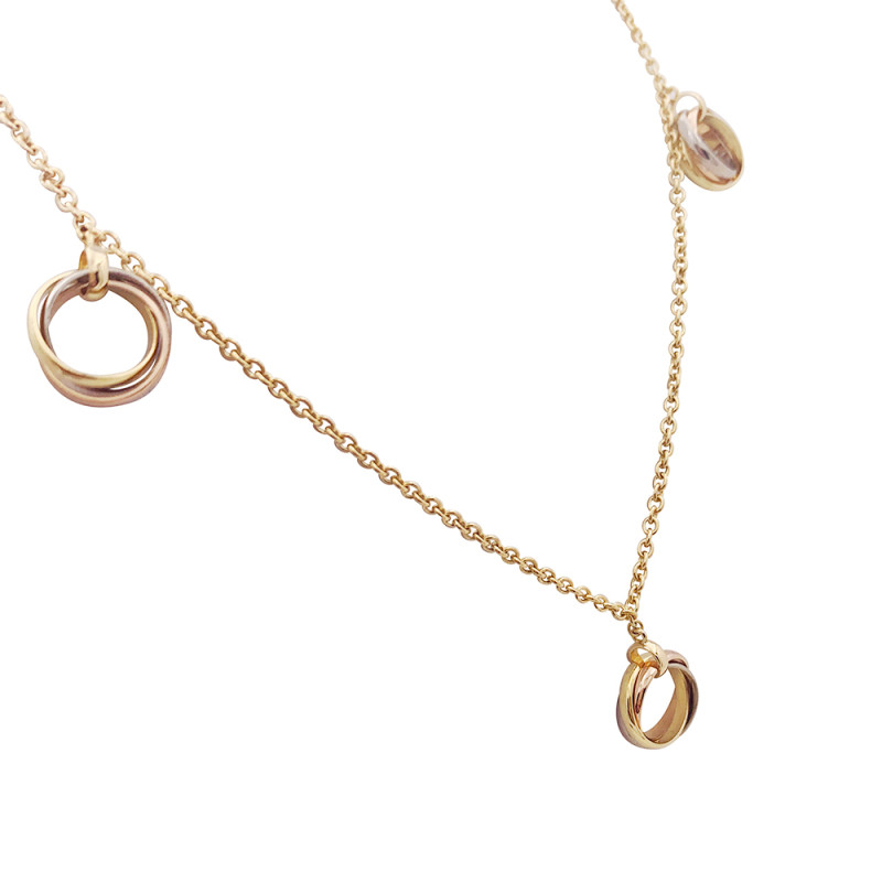 Collier Cartier "Trinity" trois ors.