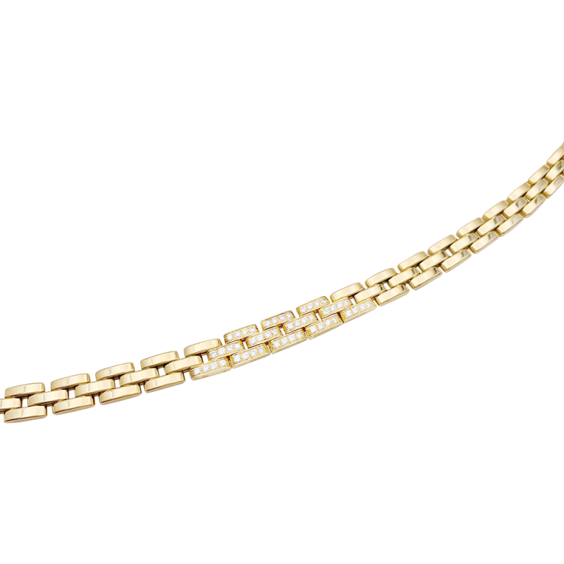 Cartier necklace "Tyrana" gold, diamonds.