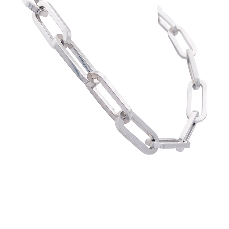 Collier Dinh Van, "Maillon XL", argent.