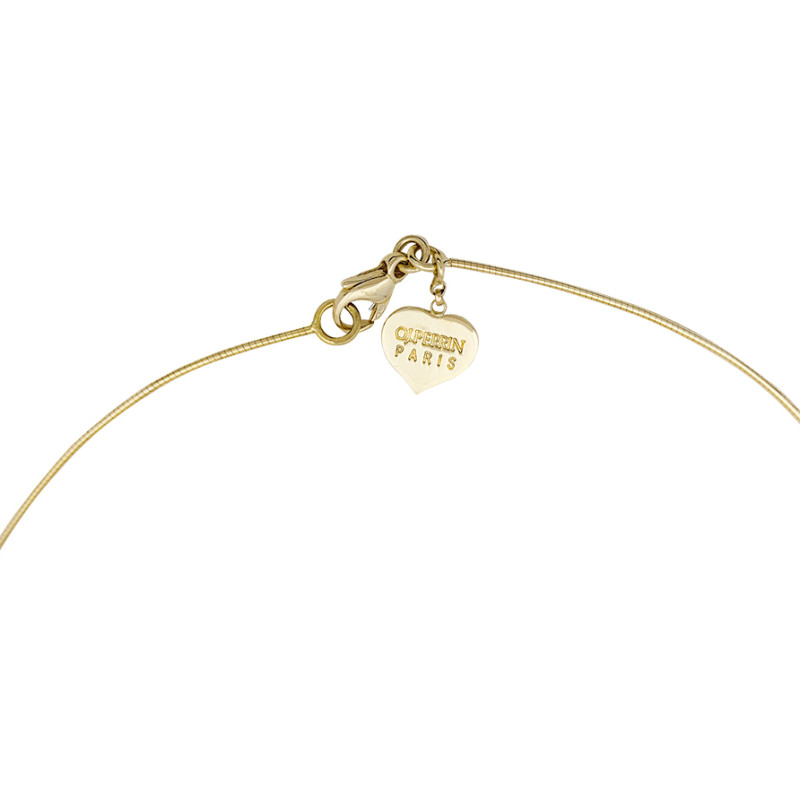 O.J. Perrin "Coeur Légende" necklace, yellow gold.