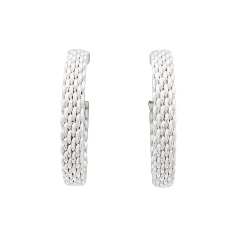 Tiffany & Co "Somerset" earrings, silver