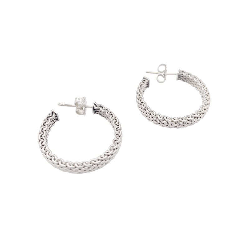 Tiffany & Co "Somerset" earrings, silver