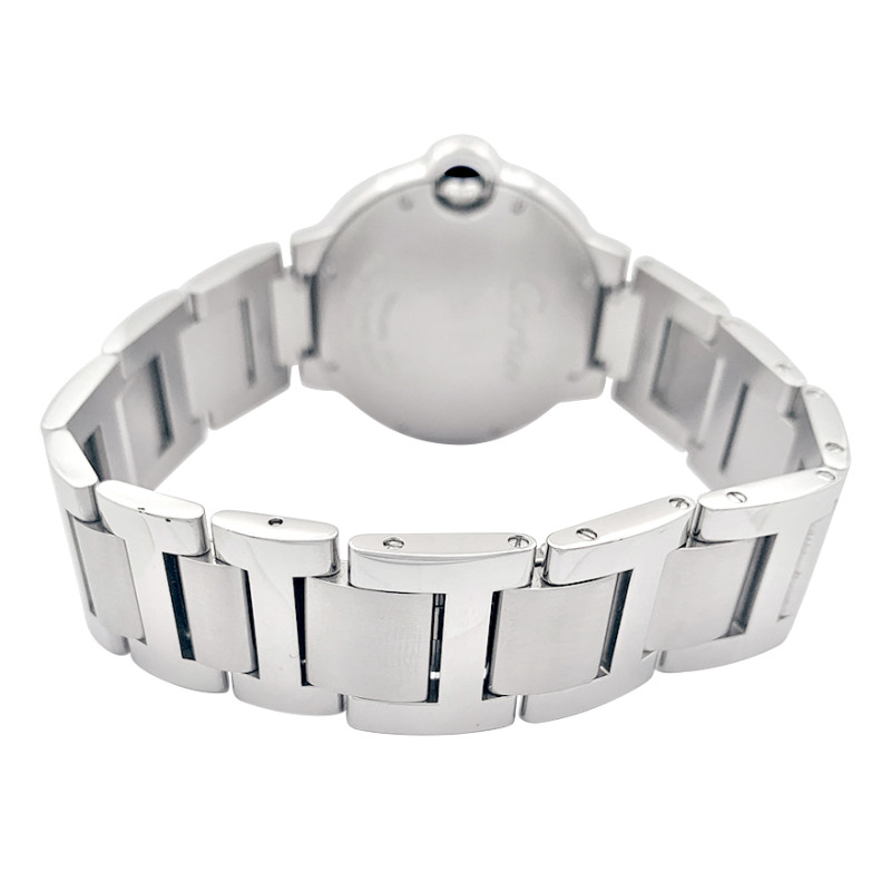 Cartier steel watch, "Ballon bleu" collection.