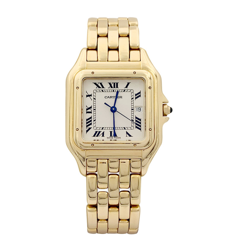 Cartier yellow gold watch, "Panthère" collection.