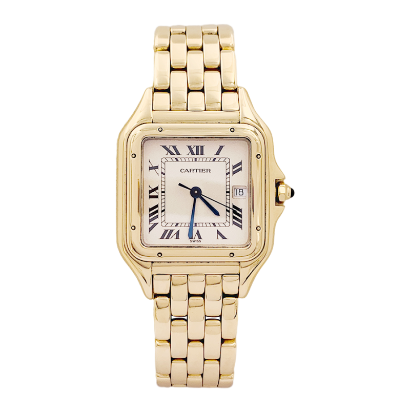 Cartier yellow gold watch, "Panthère" collection.