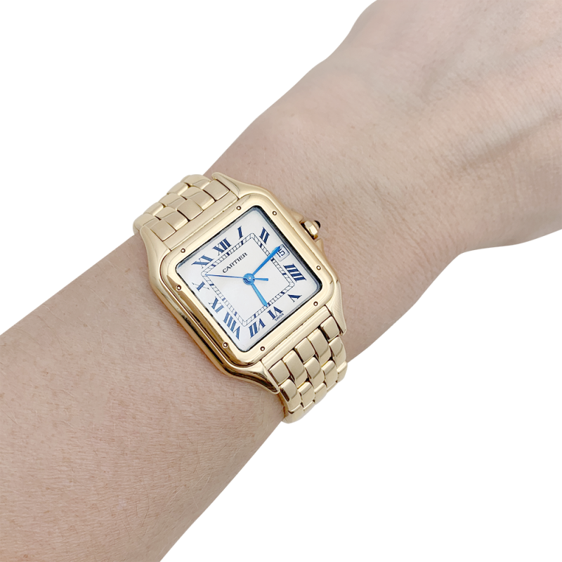 Cartier yellow gold watch, "Panthère" collection.