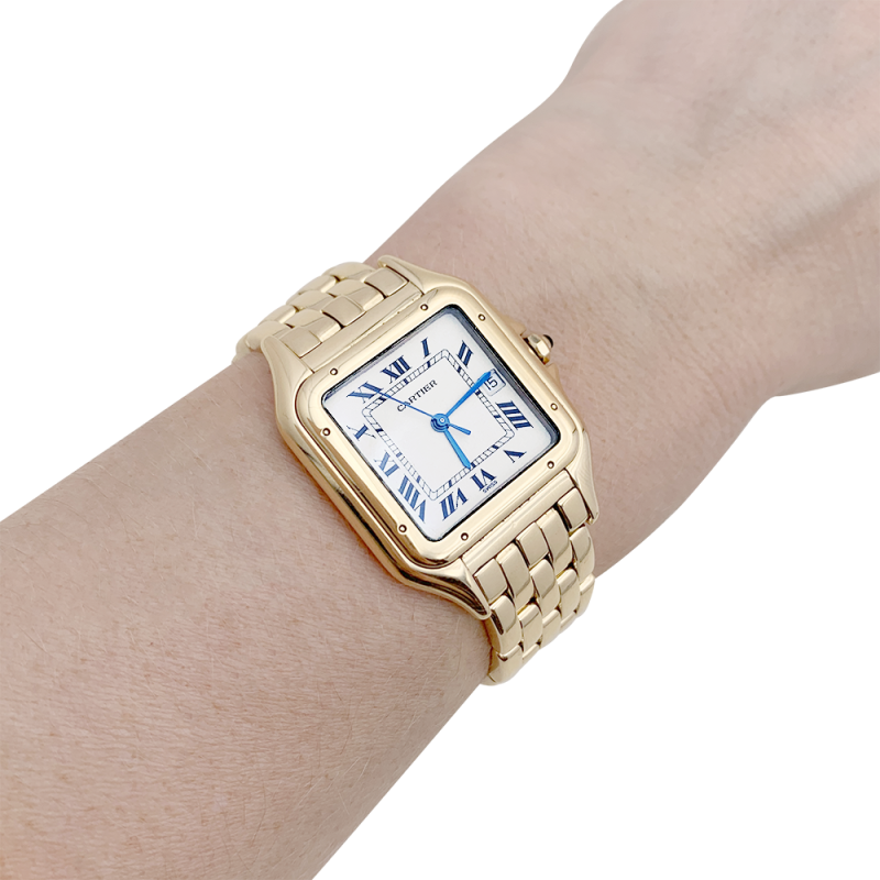 Cartier yellow gold watch, "Panthère" collection.