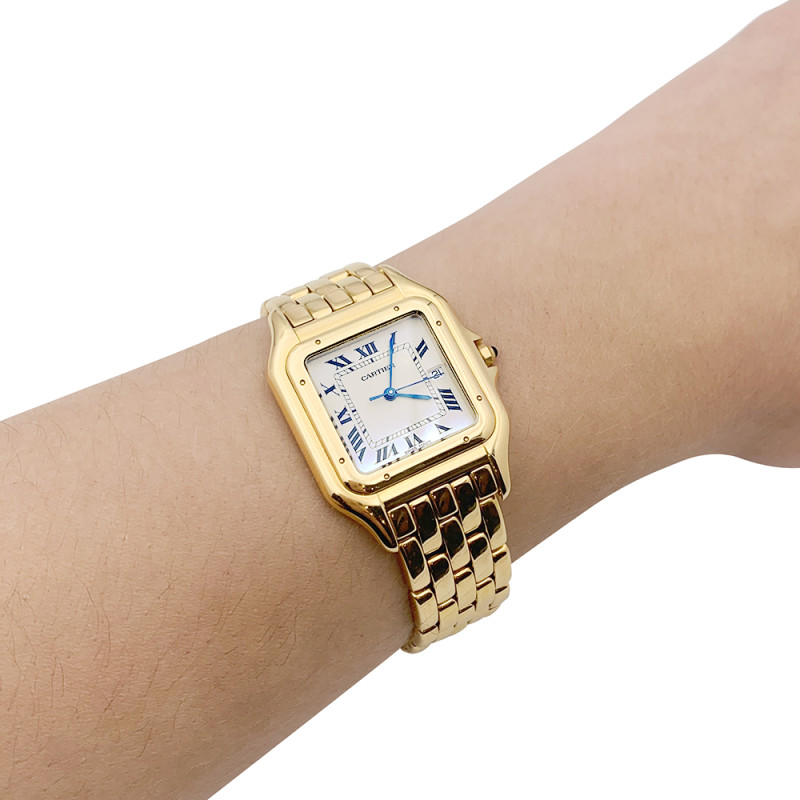 Cartier yellow gold watch, "Panthère" collection.